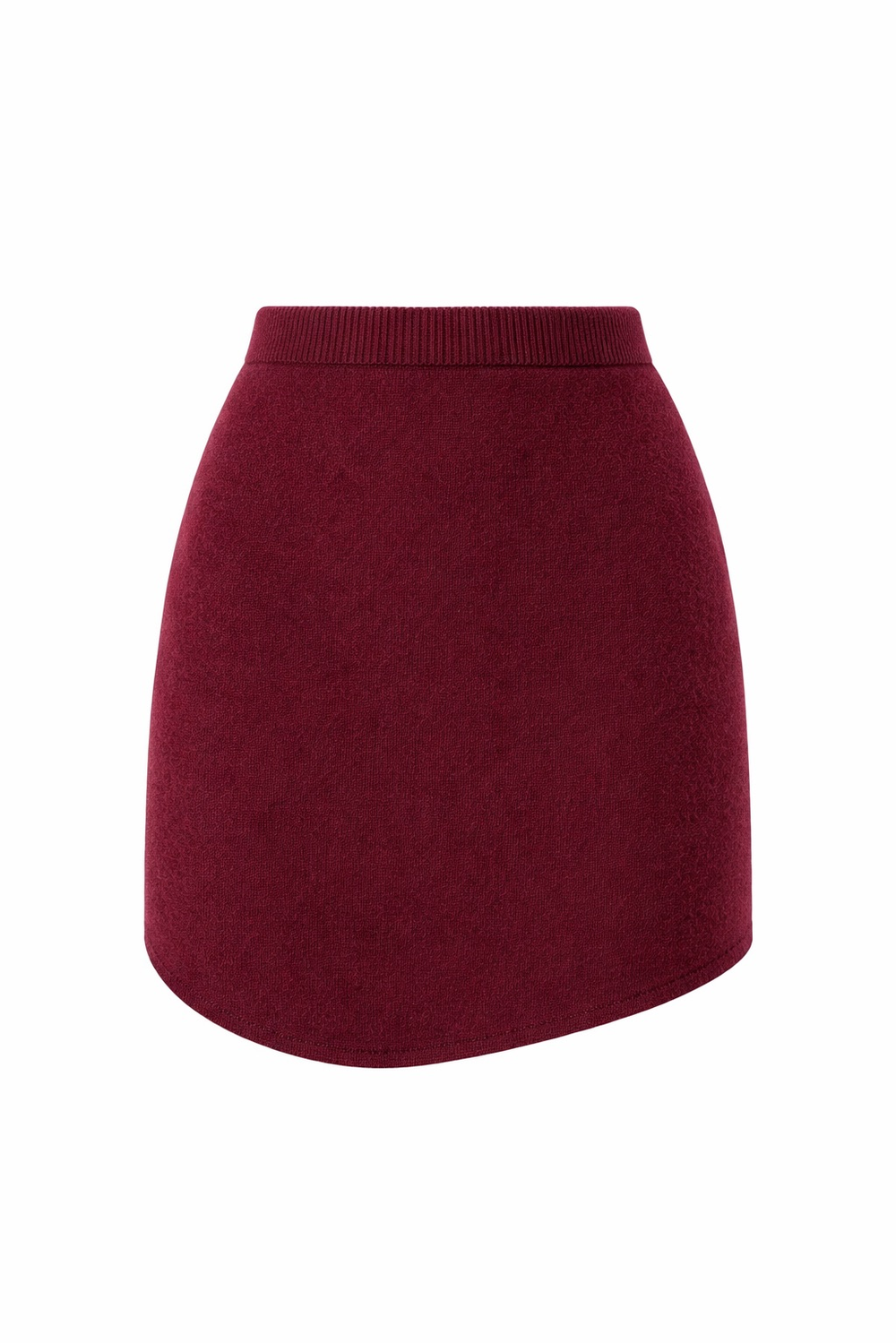 Юбка из нейлона в цвете бордо