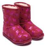 Кожаные угги Rainbow Unicorn Brumby EMU Australia - розовый(K12373)