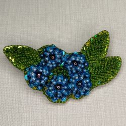 Авторская брошь Цветы