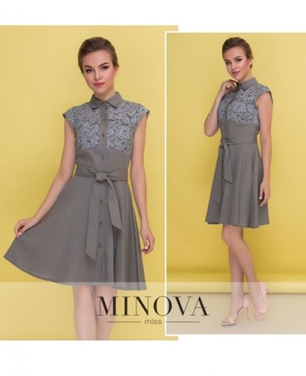 Платье 1041-хаки Minova Фото 1