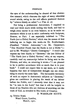 Terra firma. the earth not a planet, proved from scripture, reason and fact | David Wardlaw Scott