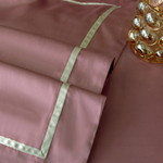 Комплект постельного белья Однотонный Сатин Премиум широкий кант OCPK021