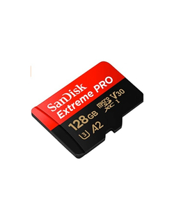 Micro SecureDigital 128GB SanDisk Extreme Pro microSD UHS I Card 128GB for 4K Video on Smartphones, Action Cams & Drones 200MB/s Read, 90MB/s Write, Lifetime Warranty [SDSQXCD-128G-GN6MA]