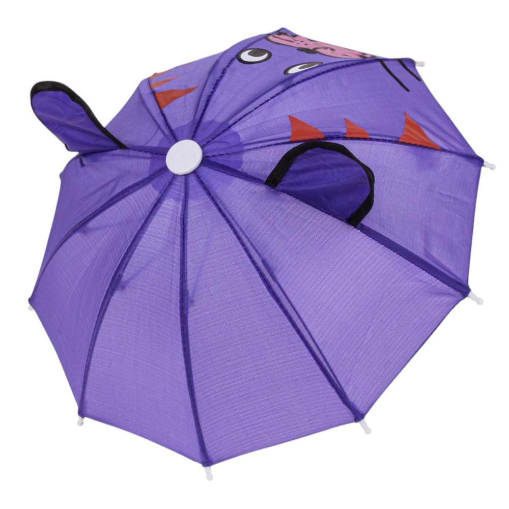 Зонт детский, красный, 18см, 6-5