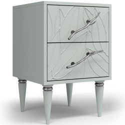 Тумба Арт Колор leaves Классик Сильвер Серый дым