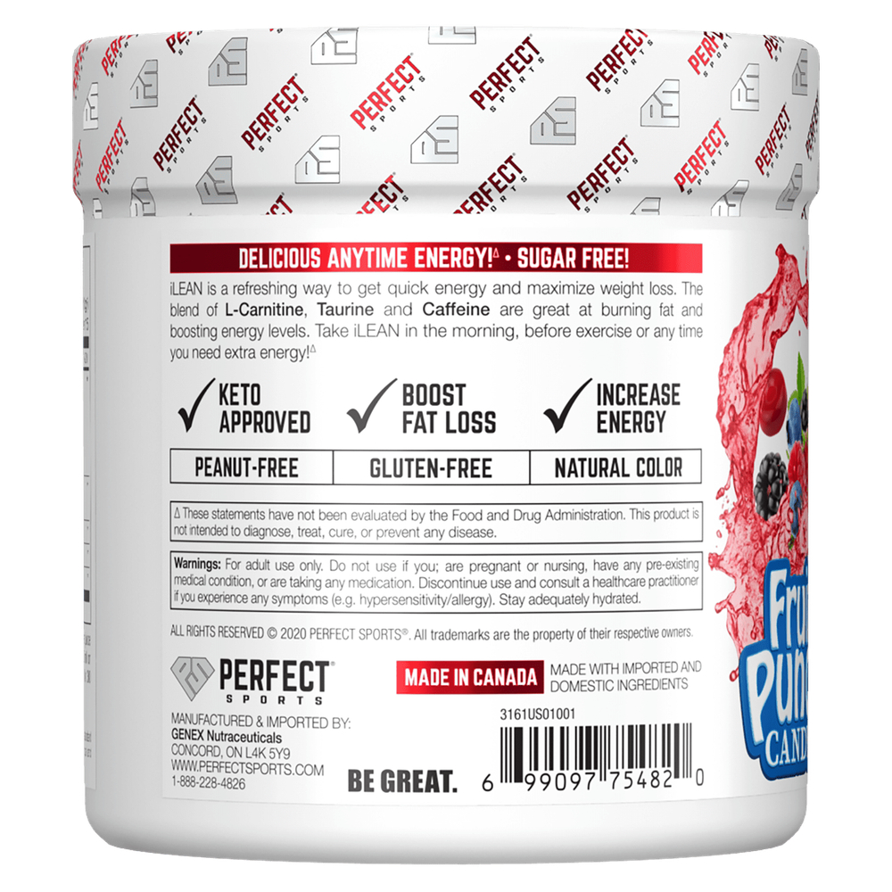 PERFECT Sports, iLean, конфеты с фруктовым пуншем, 150 г (5,3 унции)