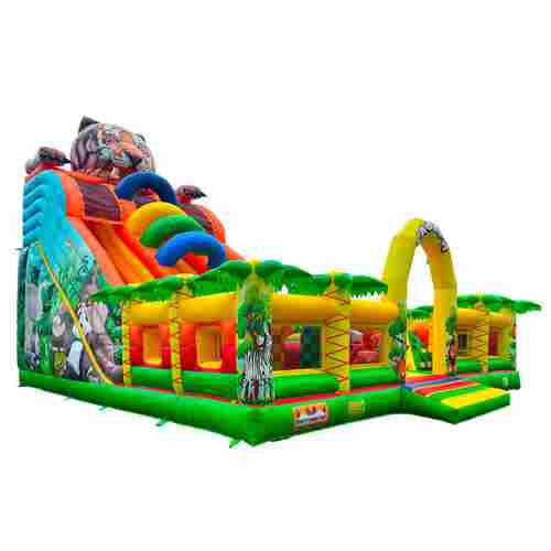 Коммерческий надувной батут «Сафари-Тигр», 10*9*8м