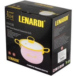 Lenardi 776-038 Кастрюля эмалированная 5л. с крышкой 24см. MIGUEL в под.уп.(х6)