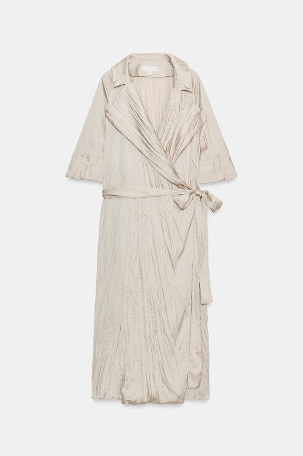 ZARA ПЛАТЬЕ ПЛИССИРОВАННОЕ С ПОЯСОМ — ZW COLLECTION, КАВА