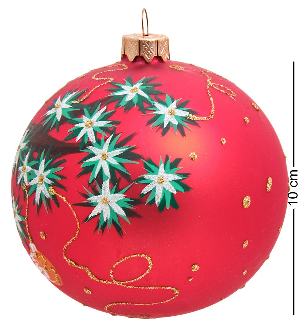 НФШ-1163/1 Ел. украшение Шар «Веселая змея» 100 мм