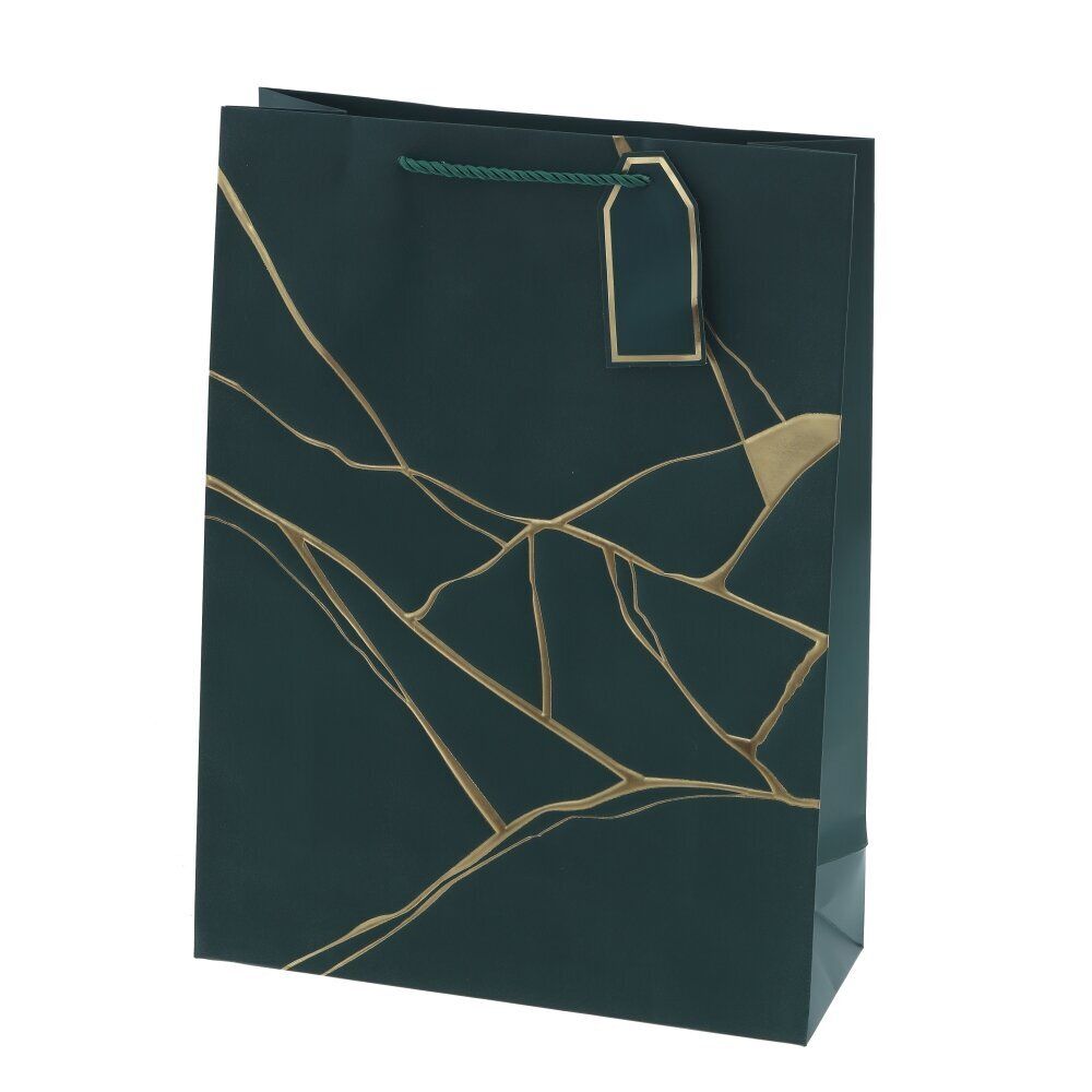 GAEM Пакет подарочный L (бумага 210г/м2, блок 12шт), L31 W12 H42 см, 4в.