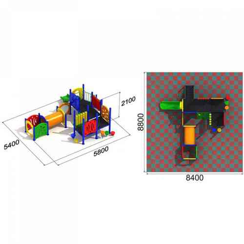 Детский игровой комплекс «Маленький Мир»