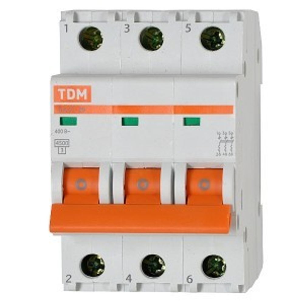 Автомат выкл.TDM ВА47-29 3Р 16А 4,5кА С