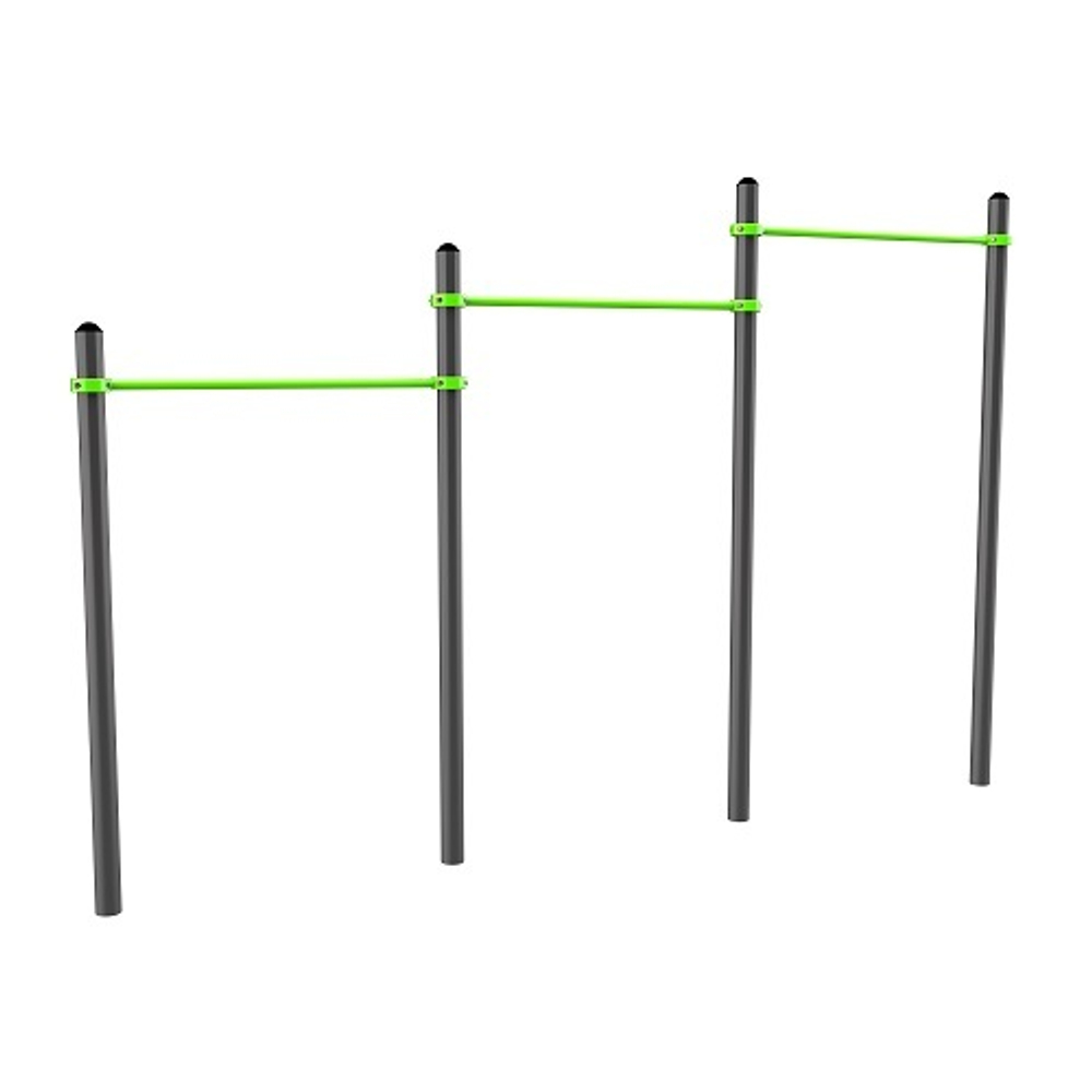 W311 GTO Перекладины разноуровневые для подтягивания из виса на высокой перекладине  ZAVODSPORTA