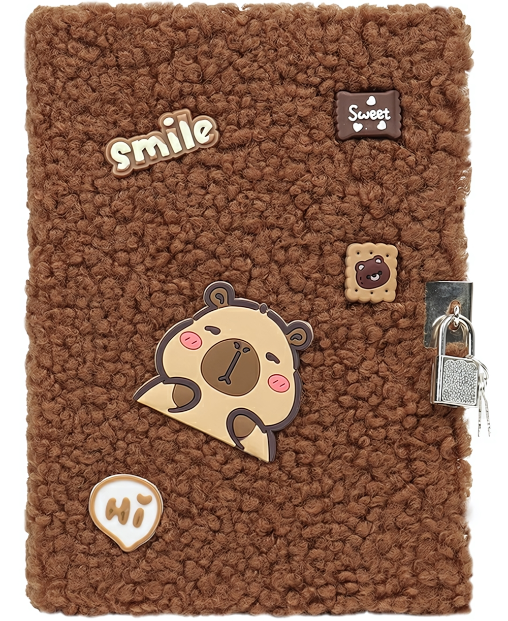 Блокнот 15,5*21,5см. 80л. клетка меховой DV-15722B (Darvish)