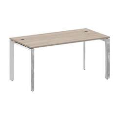 Onix Direct Lux Стол руководителя П-обр. м/к M-O.MP-SRR-4.8 Дуб Аттик/Нержавеющая Сталь/Хром 1580*80