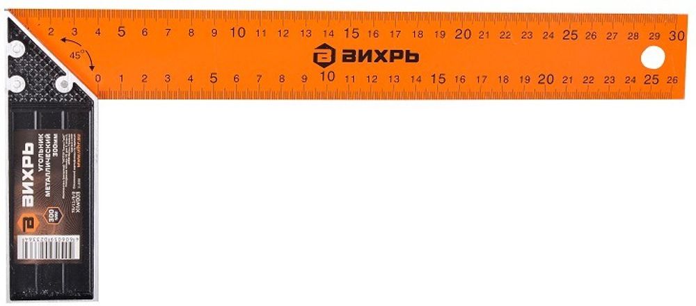 Угольник мет 300мм Вихрь