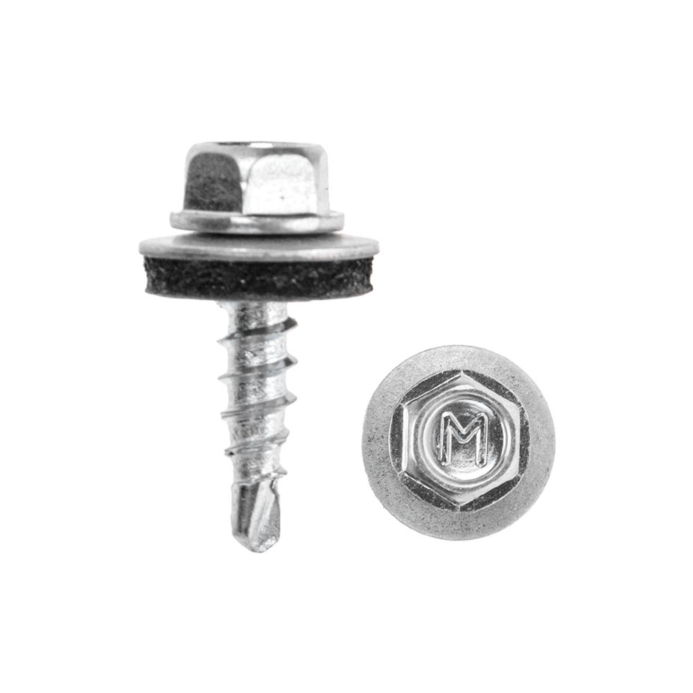 Саморез кровельный 4,8х19, цинк, короб (250 шт/уп) KRANZ