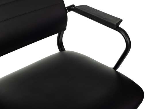 Кресло руководителя Бюрократ CH BALANCE черный экокожа крестов. металл черный