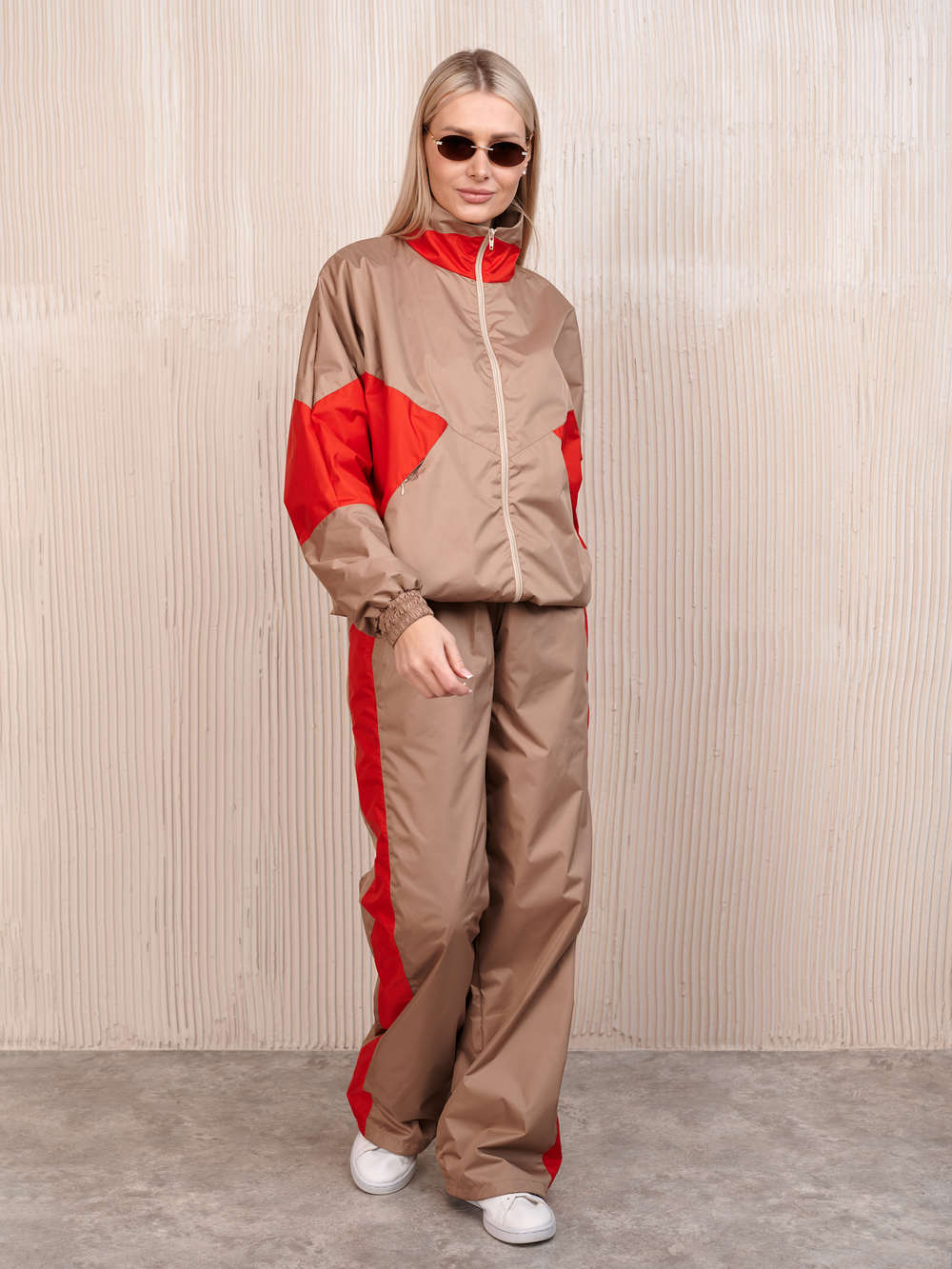 Костюм женский "Девяностые" бежевый