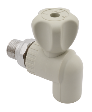 Кран для радиатора FV Plast 25x3/4" НР (угловой) полипропиленовый (A315025000)