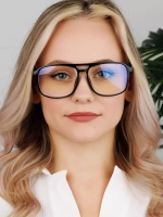 Очки для компьютера имиджевые защитные прозрачные нулевки