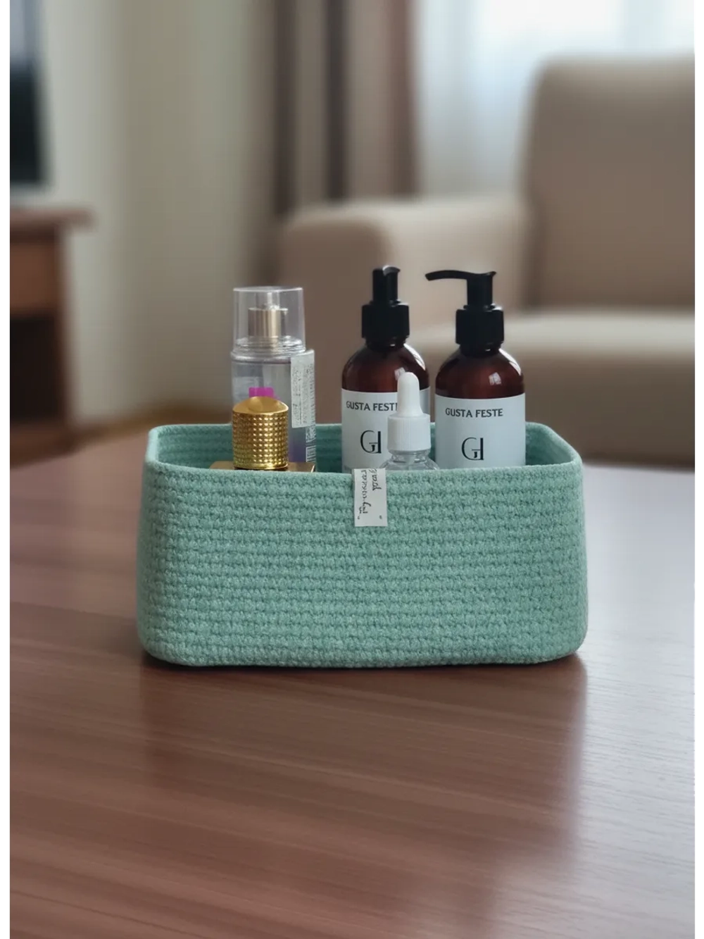 Корзина для хранения плетеная