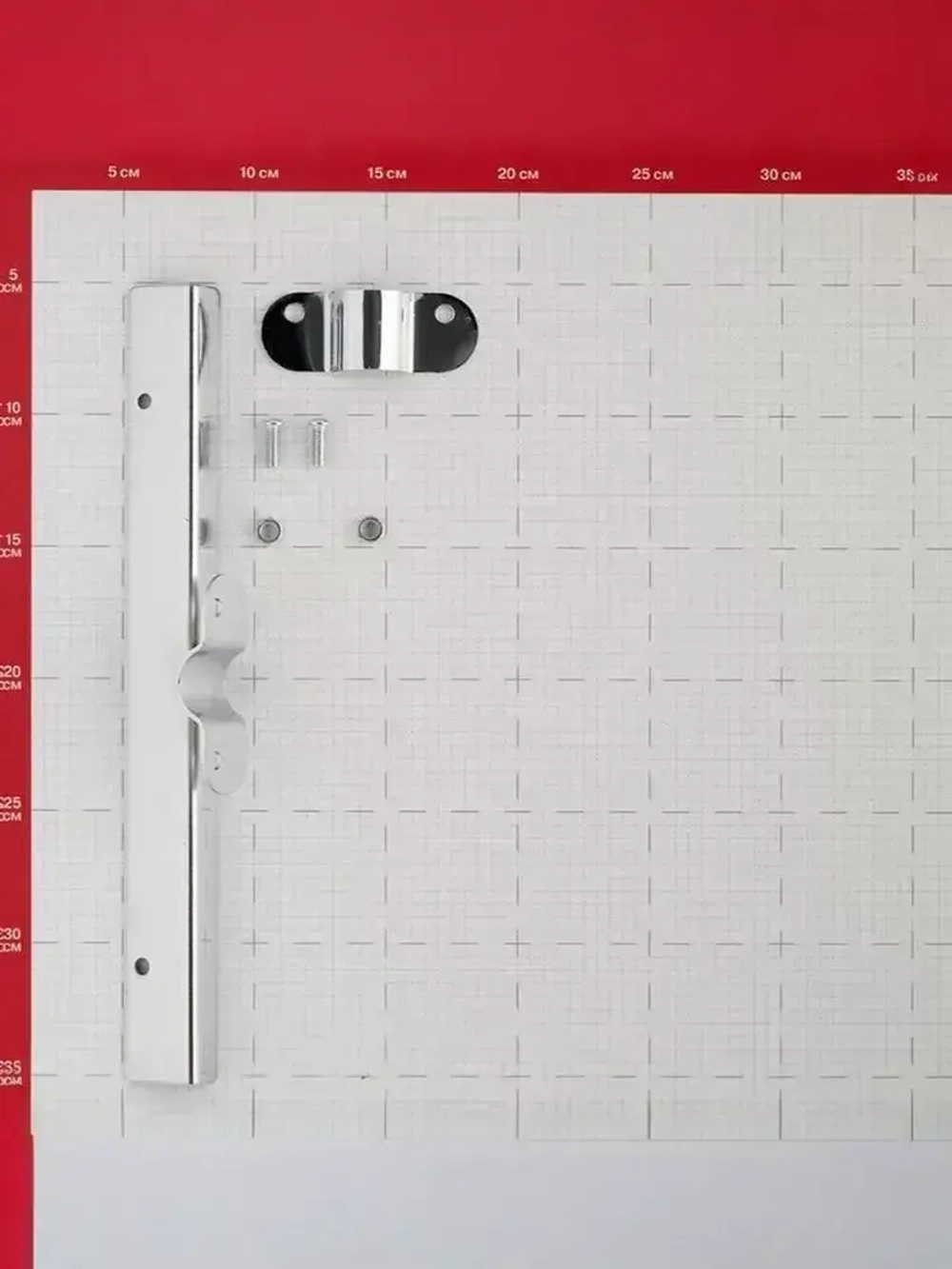 Полкодержатель односторонний 300 мм для трубы 25 мм, Joker-63, хром, комплект 2 шт. (14135)