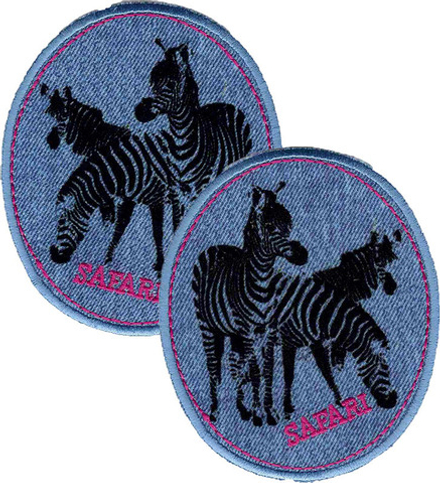 Термоаппликации HKM "Зебры", 9 х 7,5 см, 2 шт (1012081/211215/0012181/01_Германия)