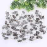 Композиция для декора «Блестящие шишки» 11*11*12 см (150 гр), серебро