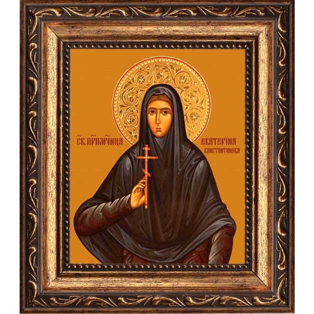 Екатерина Константинова, послушница, преподобномученица. Икона на холсте