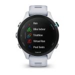 Смарт часы Garmin Forerunner 255S Music с белым ремешком