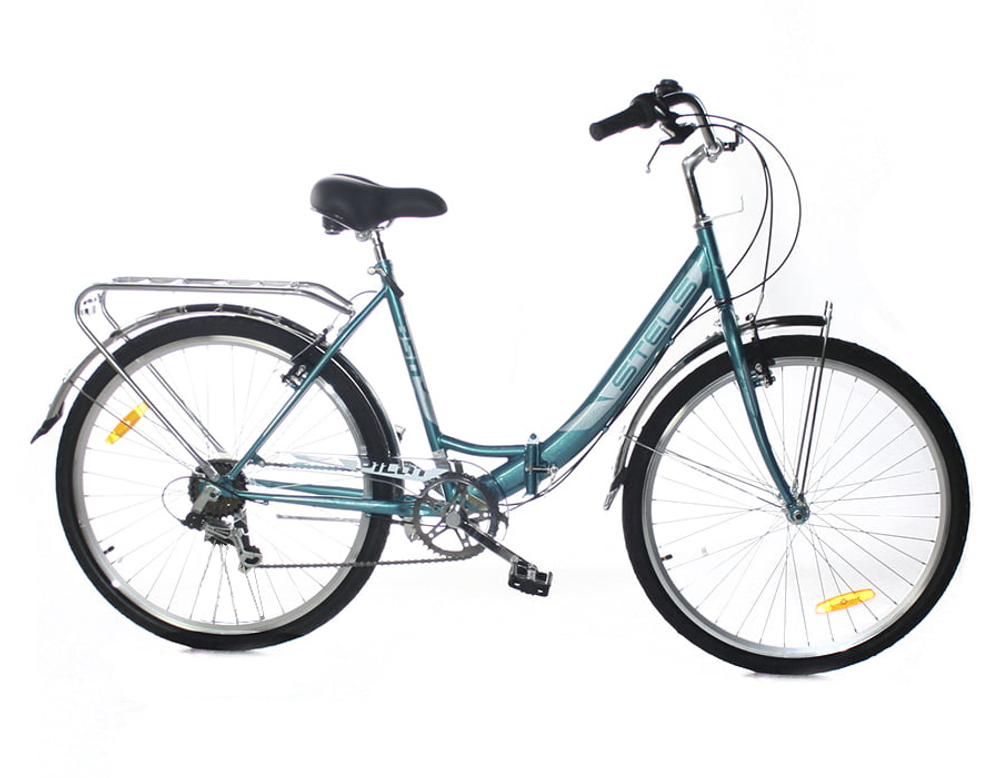 Велосипед 26" STELS Pilot-850,морская волна,  арт.Z010 Корзина