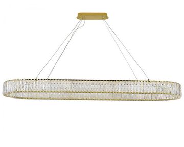 Подвесная люстра 64W 3100K 8240/140 oval gold золото CRYSTAL Newport