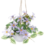 Цветочная композиция «Верона» 16см подвесная в горшке, сиреневые цветы