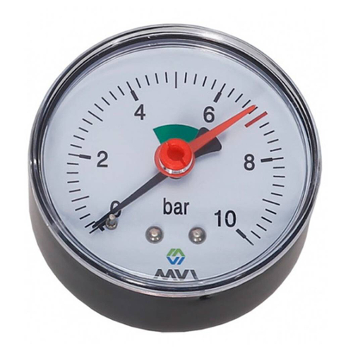 Манометр аксиальный MVI, до 10 бар, D63 мм, подключение G1/4