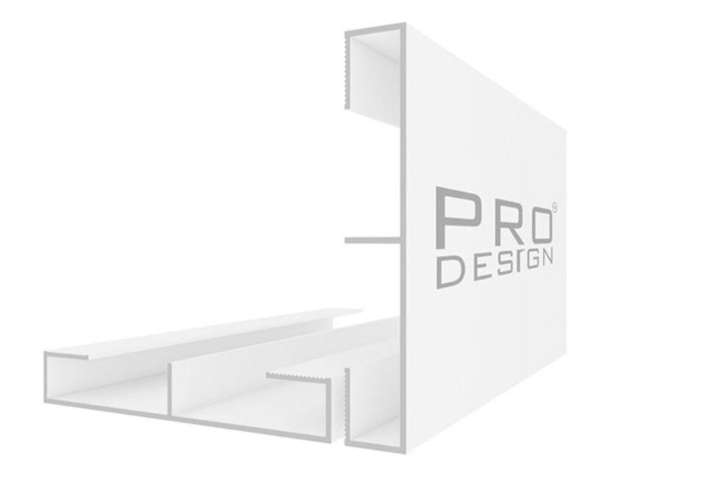 Вставка в плинтус Pro Design 1965 белый, 2700x12x70 мм