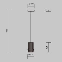 Светильник подвесной светодиодный Maytoni   MOD430PL-L5W3K