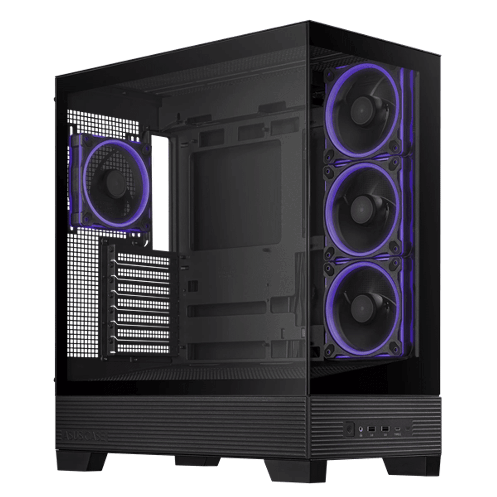 Корпус ASUS A31 PLUS TG ARGB BLACK Micro-ATX/Mini-ITX A31 PLUS/BK/TG/ARGB//