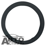 Оплетка на руль круглая Coolpart DIAMOND 50  (37*38) к/з черный/черный СТРАЗЫ A268BL-BL