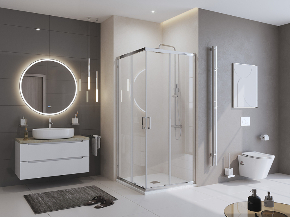 Душевой поддон из искусственного камня BelBagno Uno 90x90 TRAY-MR-UNO-A-90-35-W Белый