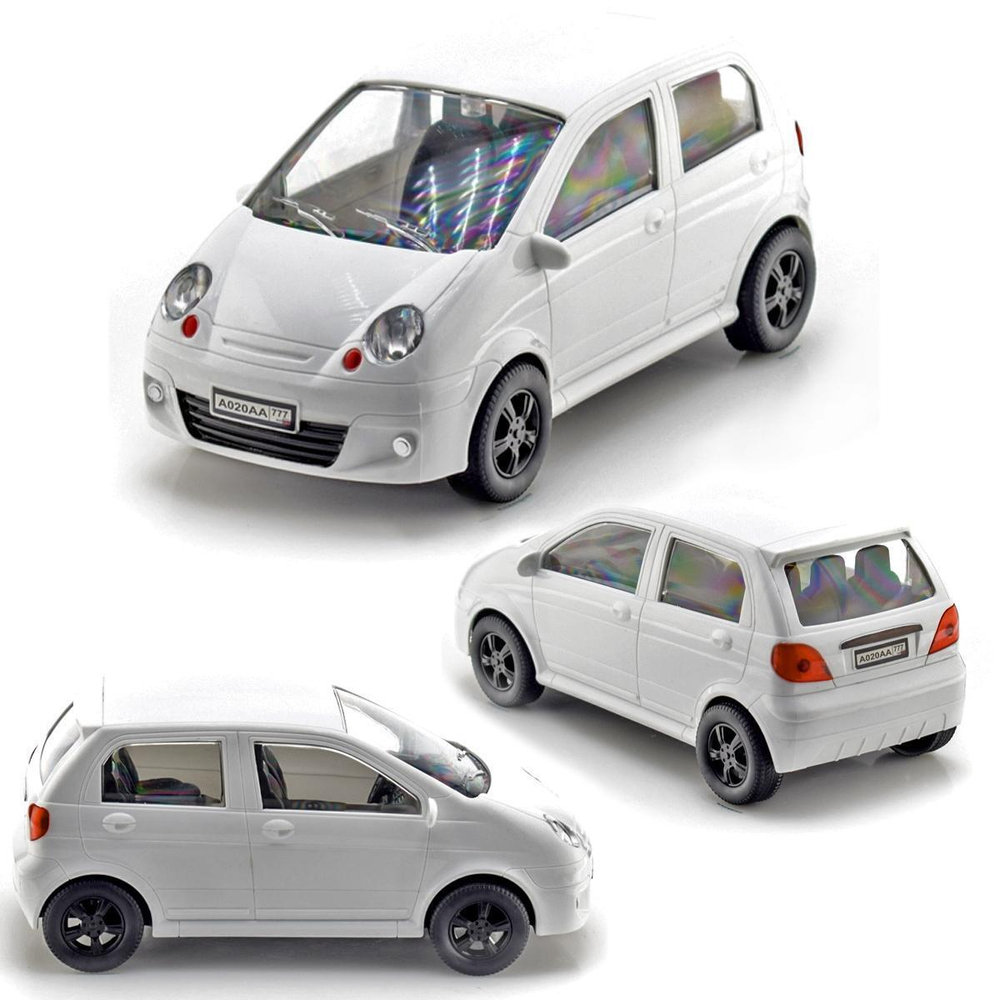 Машина пластмассовая Хэтчбек, 25см. прозрачные окна, в ассорт. KMP 020g