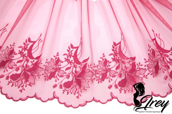 05-100 Вышивка на неэл. сетке 25 см, бордо