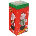 Дед Мороз музыкальный 20 см в красной шубе с музыкальным инструментом (работает от 2*АА - в комплект не входят)