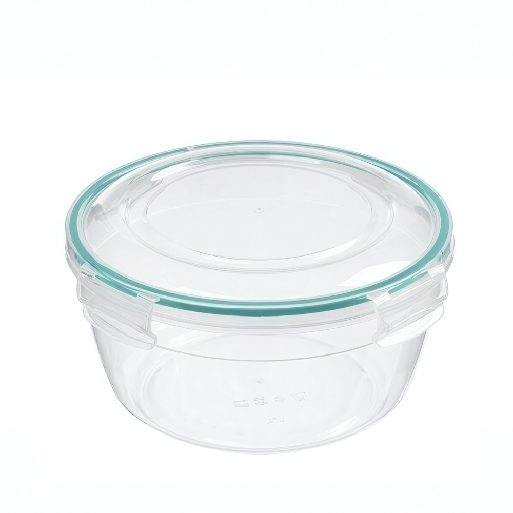 Контейнер для продуктов герметичный круглый 1,5л с замками (бесцветный)
