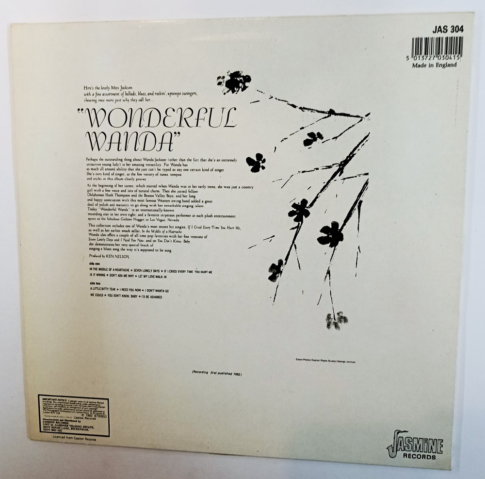 Wanda Jackson Wonderful Wanda (UK 1962)