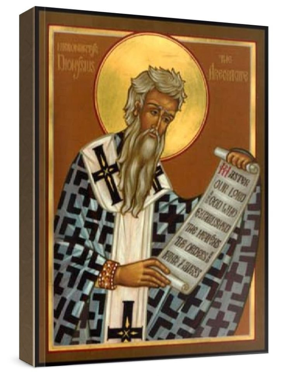 Дионисий Ареопагит (рукописная икона)