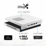 MSI Pro DP10 12M Mini Core i7-1255U (1.7GHz), 16Gb (8GBx2) DDR4 SO-DIMM, 1TB SSD M.2, Intel Graphics, noDVD, WiFi, BT, 120W, VESA, VGA, noOS, White