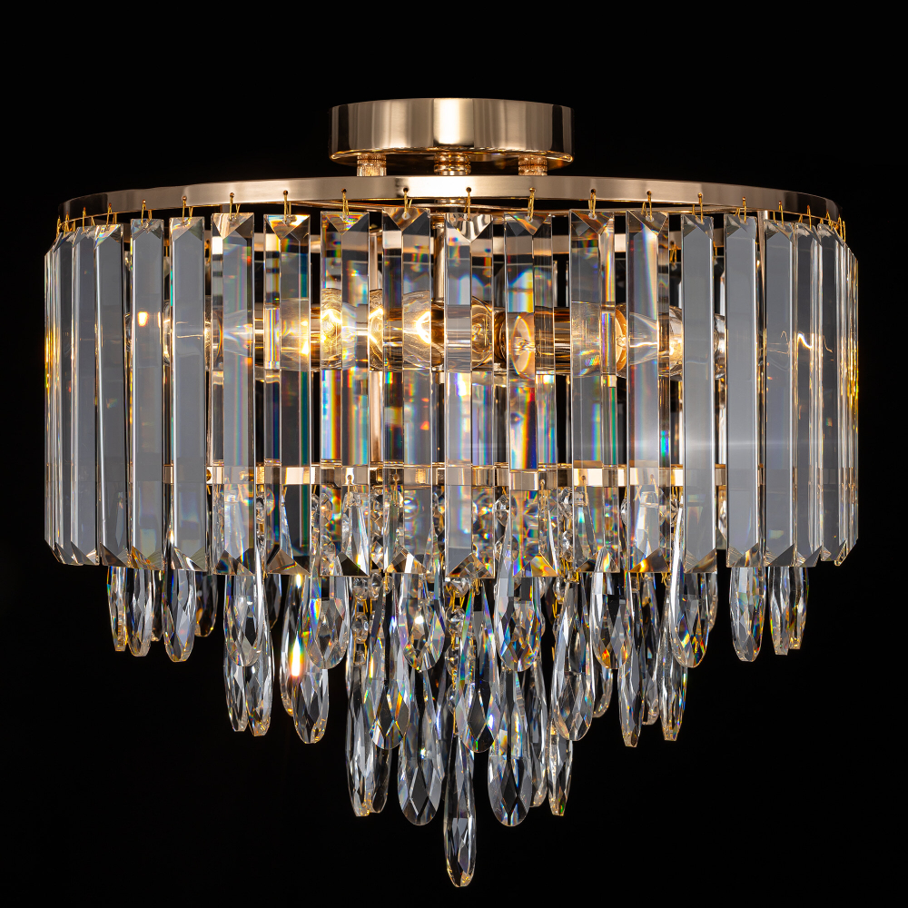 Citilux LEONNA CL320162 Люстра хрустальная Золото