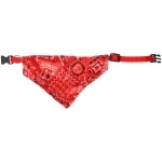 Ошейник с банданой для кошек и собак мелких пород «ЛЮБИМЫЙ БРО», цвет красный, р 23-40см/15*10*1,5см (лейбл)